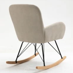 SEBA Schaukelstuhl 'Nina', Grau, Ca. 95 X 63 X 69 Cm -Compo Verkaufsgeschäft 3980100676 SEBA Schaukelstuhl Nina grau Holz Buche 6 119527