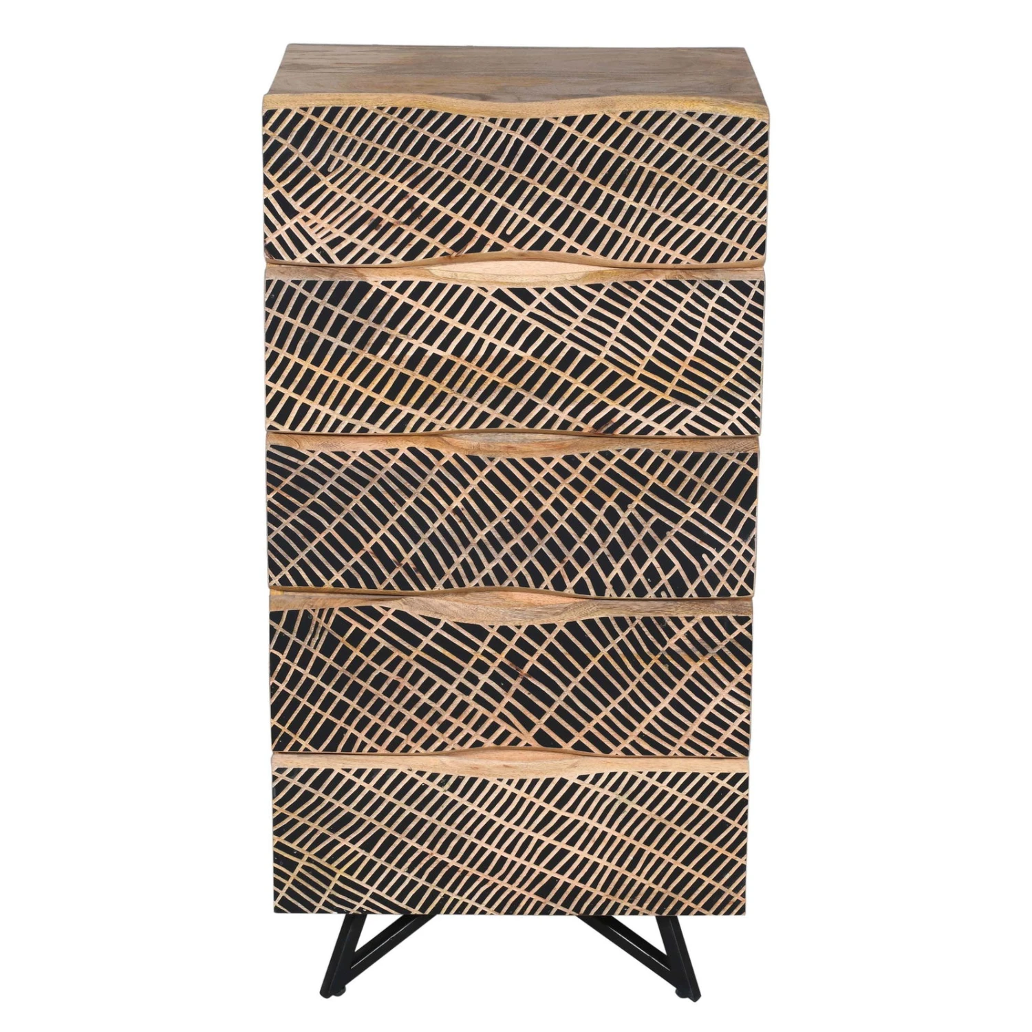 NEPTUN Kommode, Natur, Mango, Ca. 55 X 38 X 110 Cm 5 NEPTUN Kommode, Natur, Mango, Ca. 55 X 38 X 110 Cm - Image 5