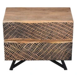 NEPTUN Nachtkästchen, Natur, Mango, Ca. 57 X 32 X 50 Cm -Compo Verkaufsgeschäft 3980100692 NEPTUN Nachtkaestchen mango natur 3 119564