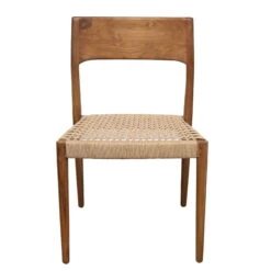 Stapelstuhl DELTA, Natur, Teakholz, Loom, Ca. 87 X 45 X 46 Cm