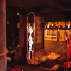 SPIN 120 Hängefeuer, Silber, Edelstahl, 79 X 16 X 12 Cm -Compo Verkaufsgeschäft 3990100171 SPIN 120 Haengefeuer silber inkl einer Nachfuelldose 1 100351